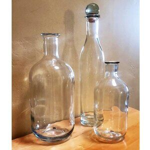Trio of Large Arranging Bottles